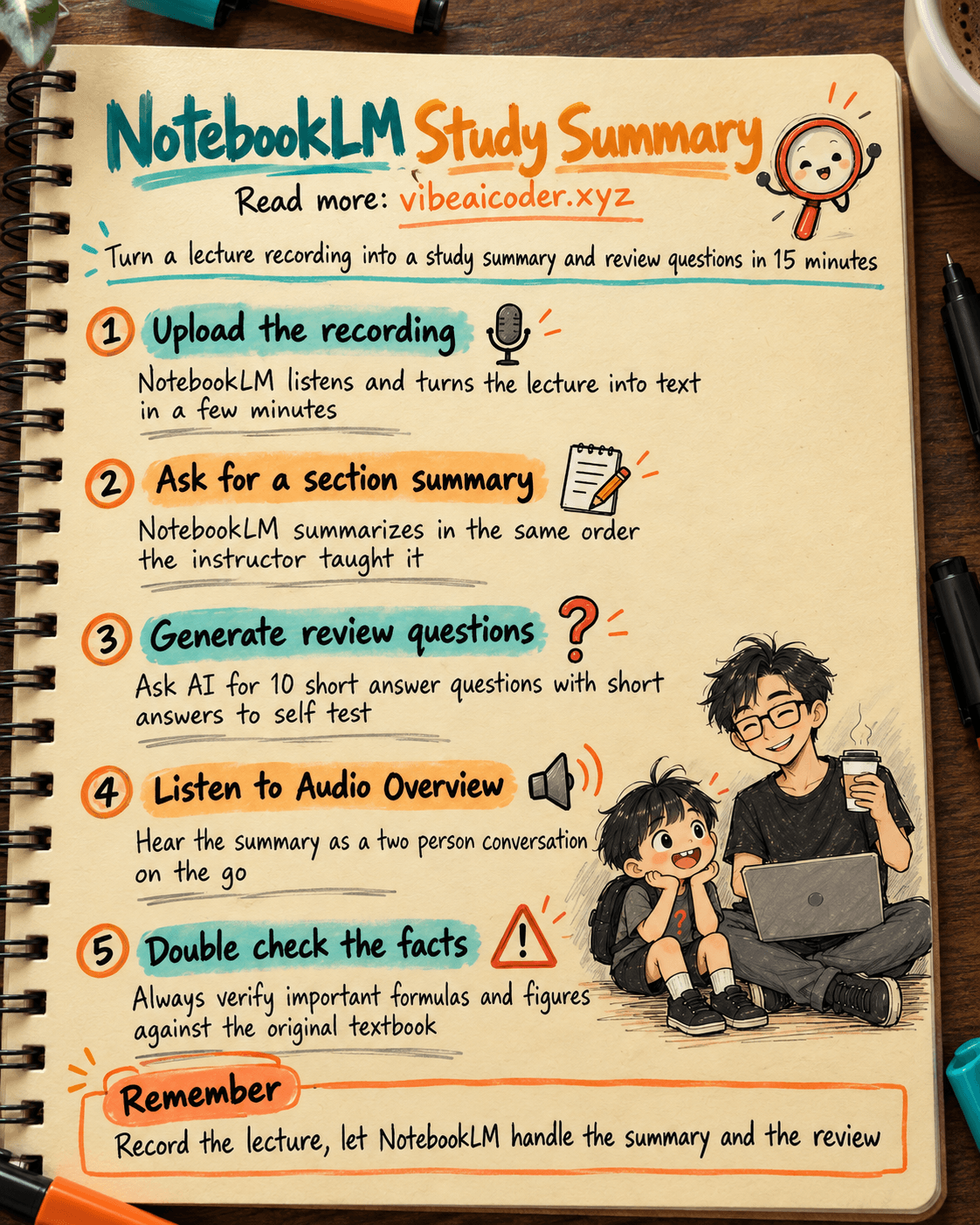 Use NotebookLM to Turn a Lecture Recording Into a Study Summary in 15 Minutes
