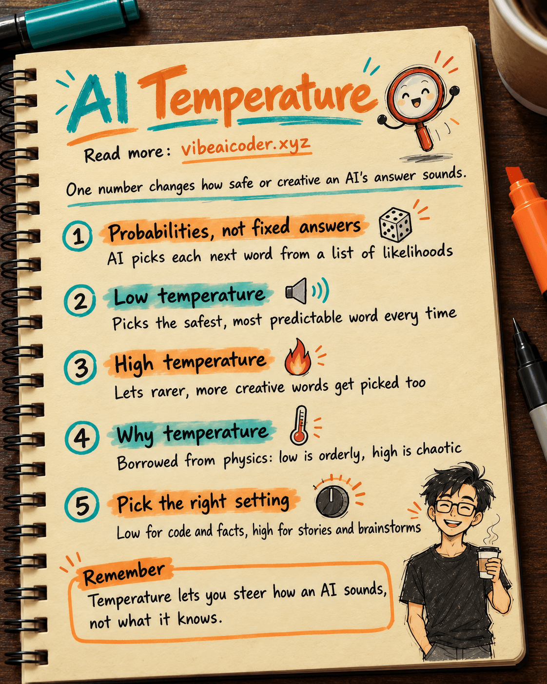 What Is Temperature in AI? Why Changing One Number Changes the Answer