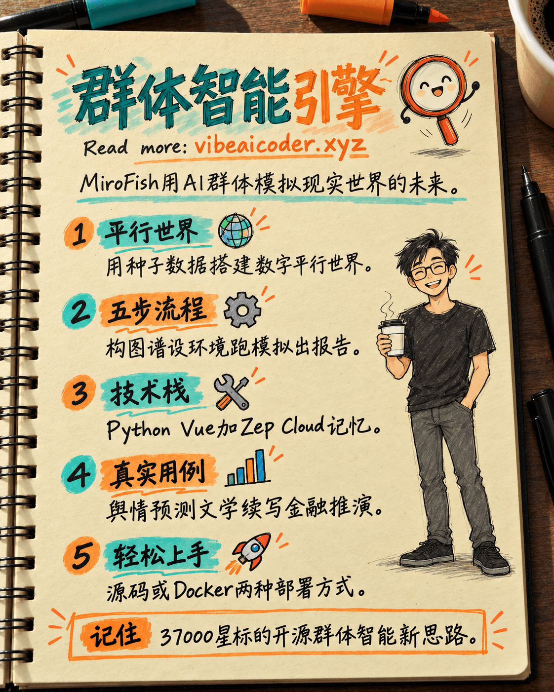 MiroFish：开源群体智能引擎，GitHub 37000+星标