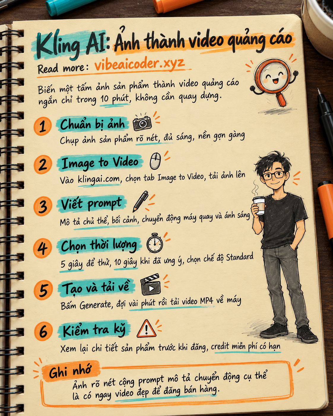 Dùng Kling AI biến ảnh sản phẩm thành video quảng cáo trong 10 phút