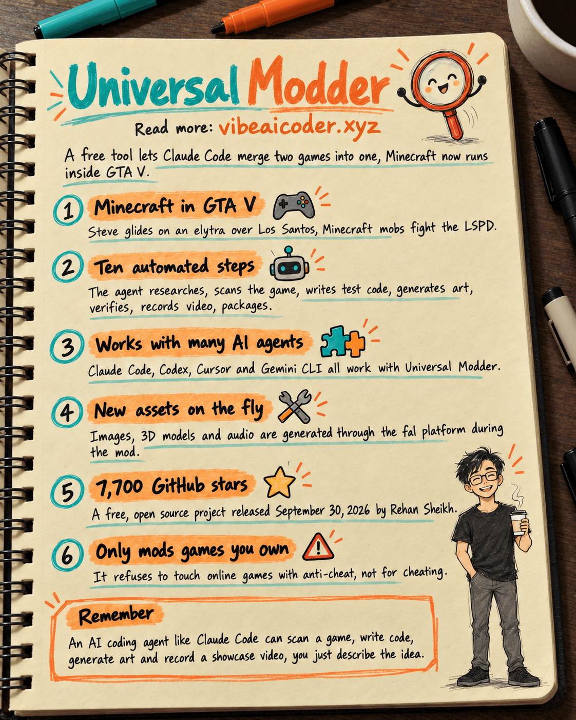 Universal Modder: the AI tool that merges Minecraft into GTA V using Claude Code