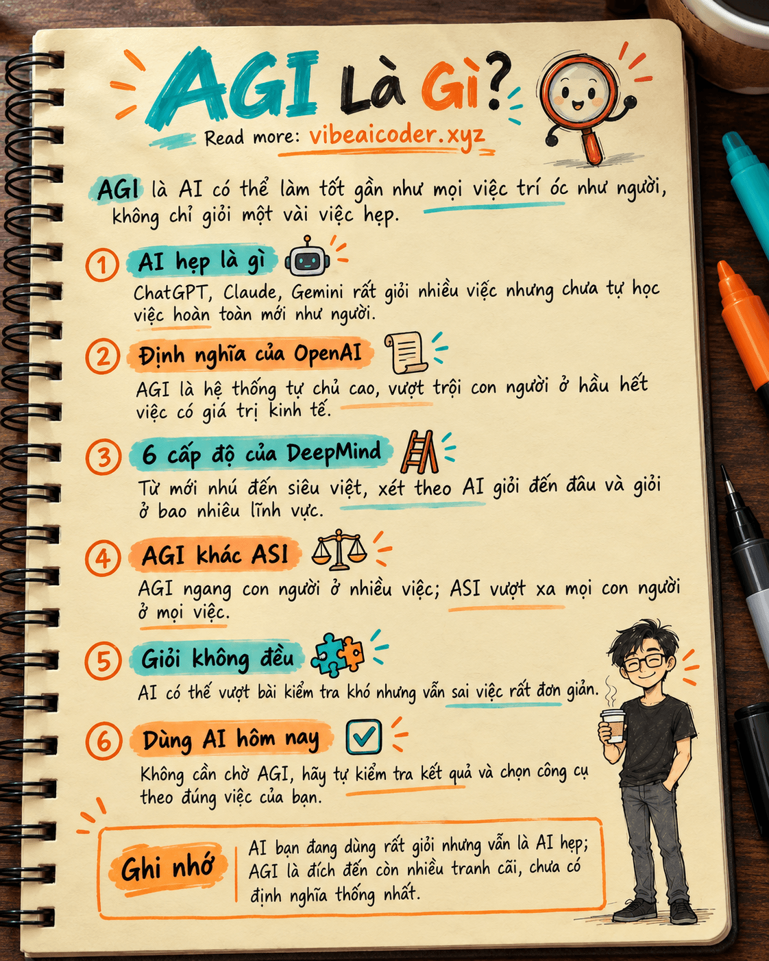 🧠 AGI Là Gì? AI Thông Minh Tổng Quát Khác AI Hiện Nay Ở Chỗ Nào