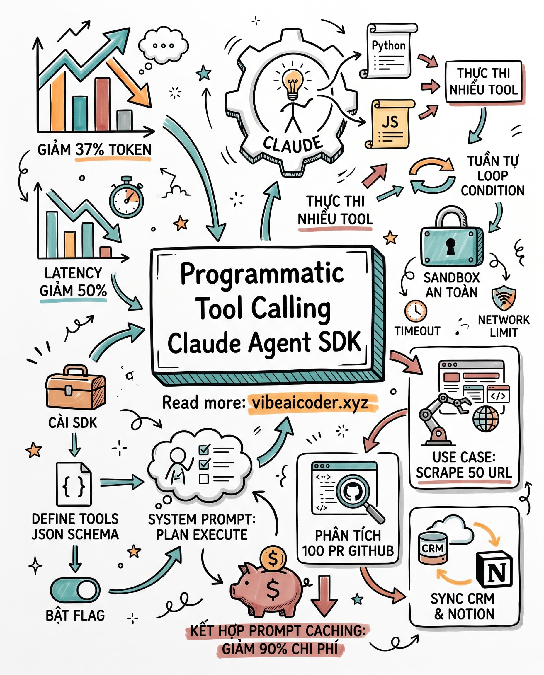 🚀 Claude Agent SDK ra mắt Programmatic Tool Calling, giảm 37% token và 50% latency