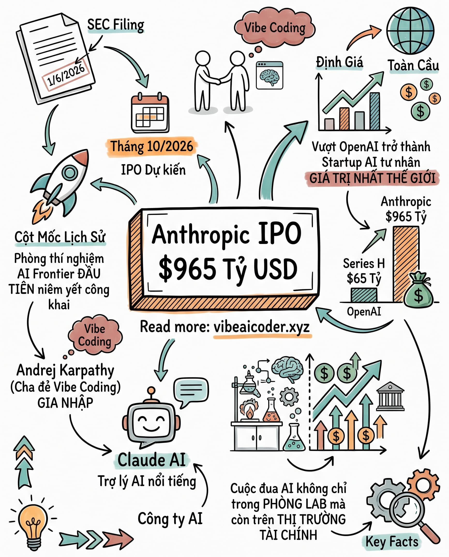 🚀 Anthropic Nộp Hồ Sơ IPO, Định Giá Sắp Chạm Ngưỡng 1 Nghìn Tỷ USD