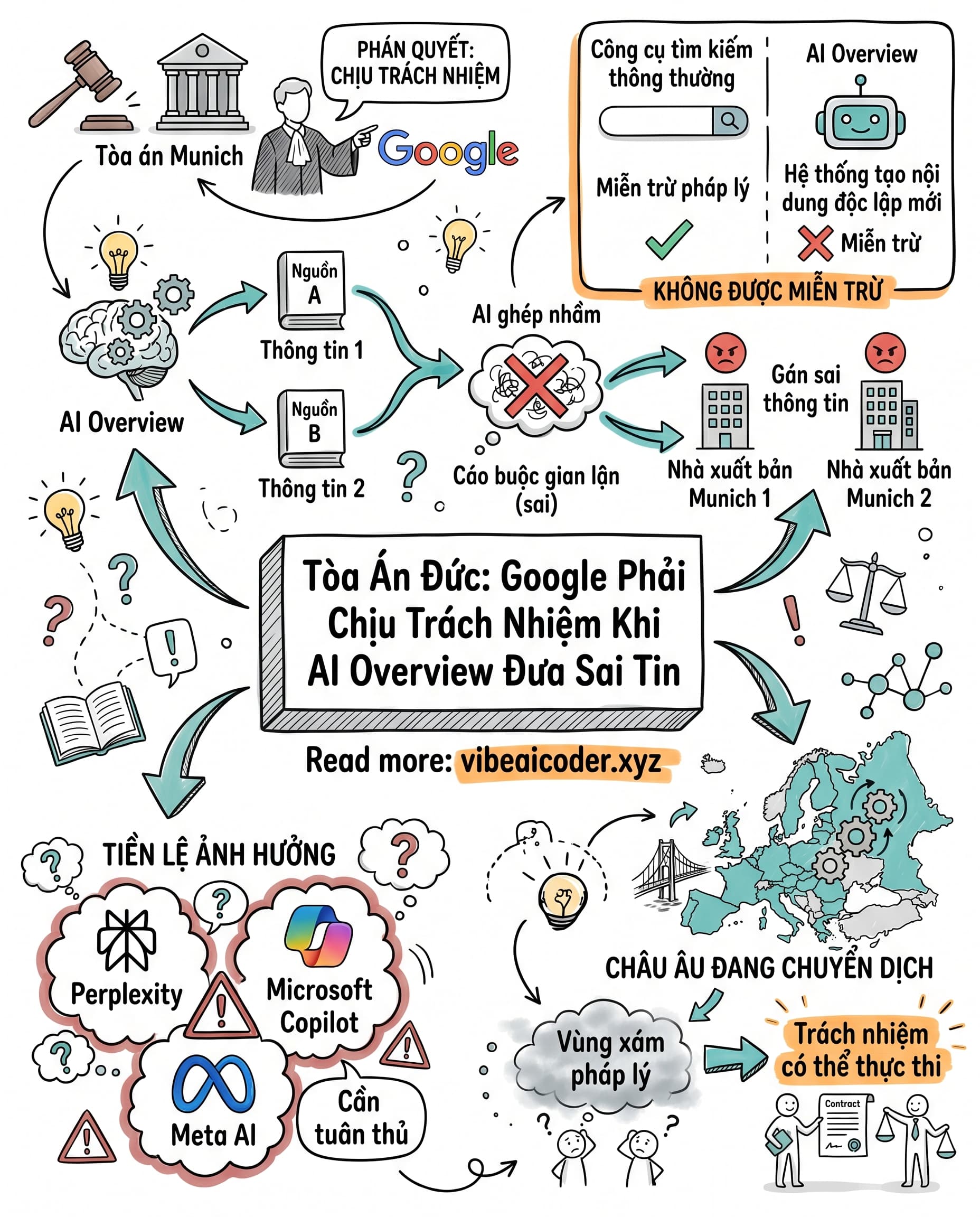 ⚖️ Tòa Án Đức Tuyên Google Phải Chịu Trách Nhiệm Vì AI Overview Đưa Thông Tin Sai