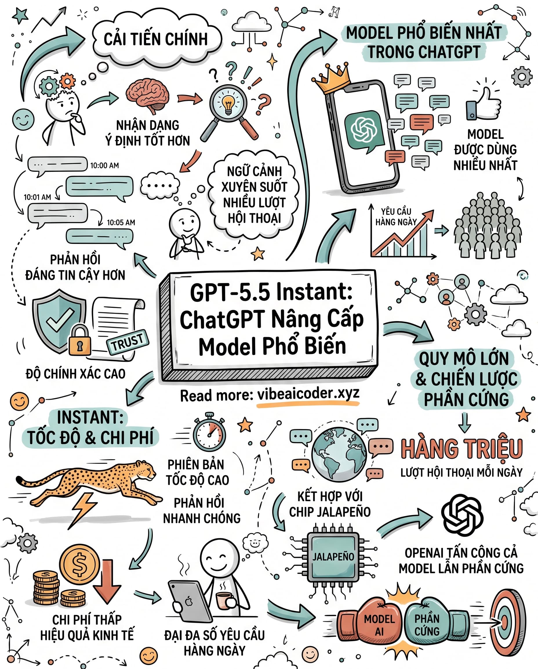 🚀 OpenAI Nâng Cấp GPT-5.5 Instant: Model AI Hàng Triệu Người Dùng Mỗi Ngày Vừa Mạnh Hơn