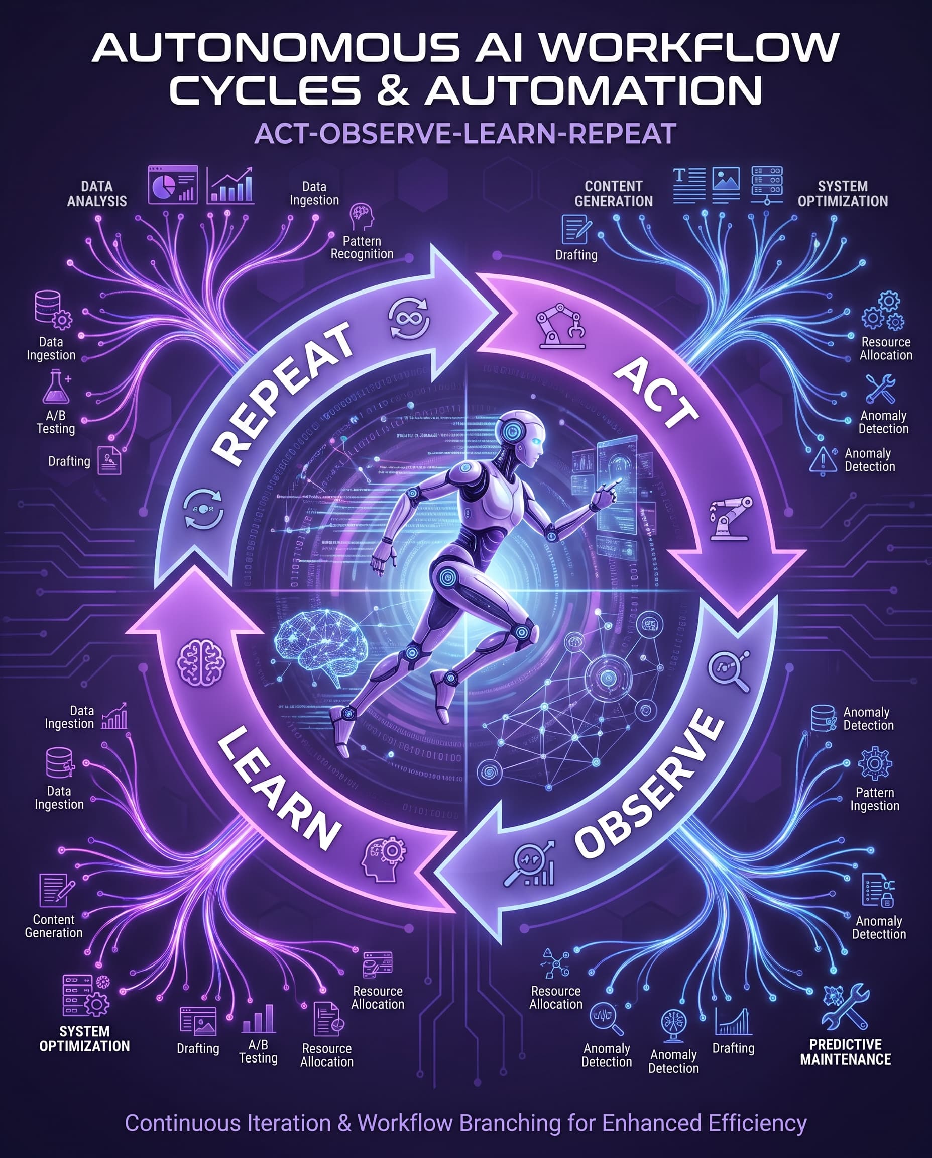 🔄 Act-Observe-Learn-Repeat: Vòng Lặp Biến AI Thành Nhân Viên Tự Động Hóa