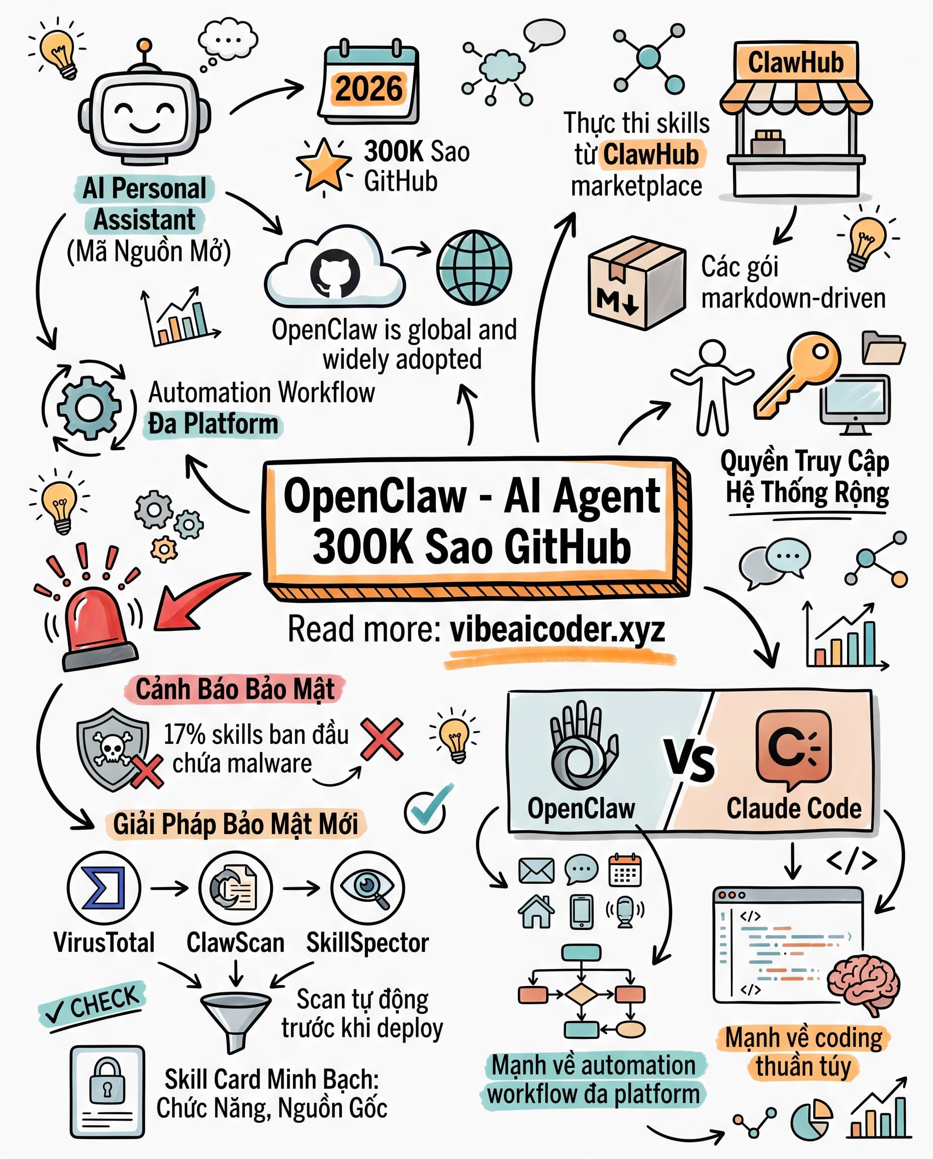 🤖 OpenClaw 300K Sao GitHub: AI Cá Nhân Mã Nguồn Mở Mạnh Hơn Bạn Nghĩ