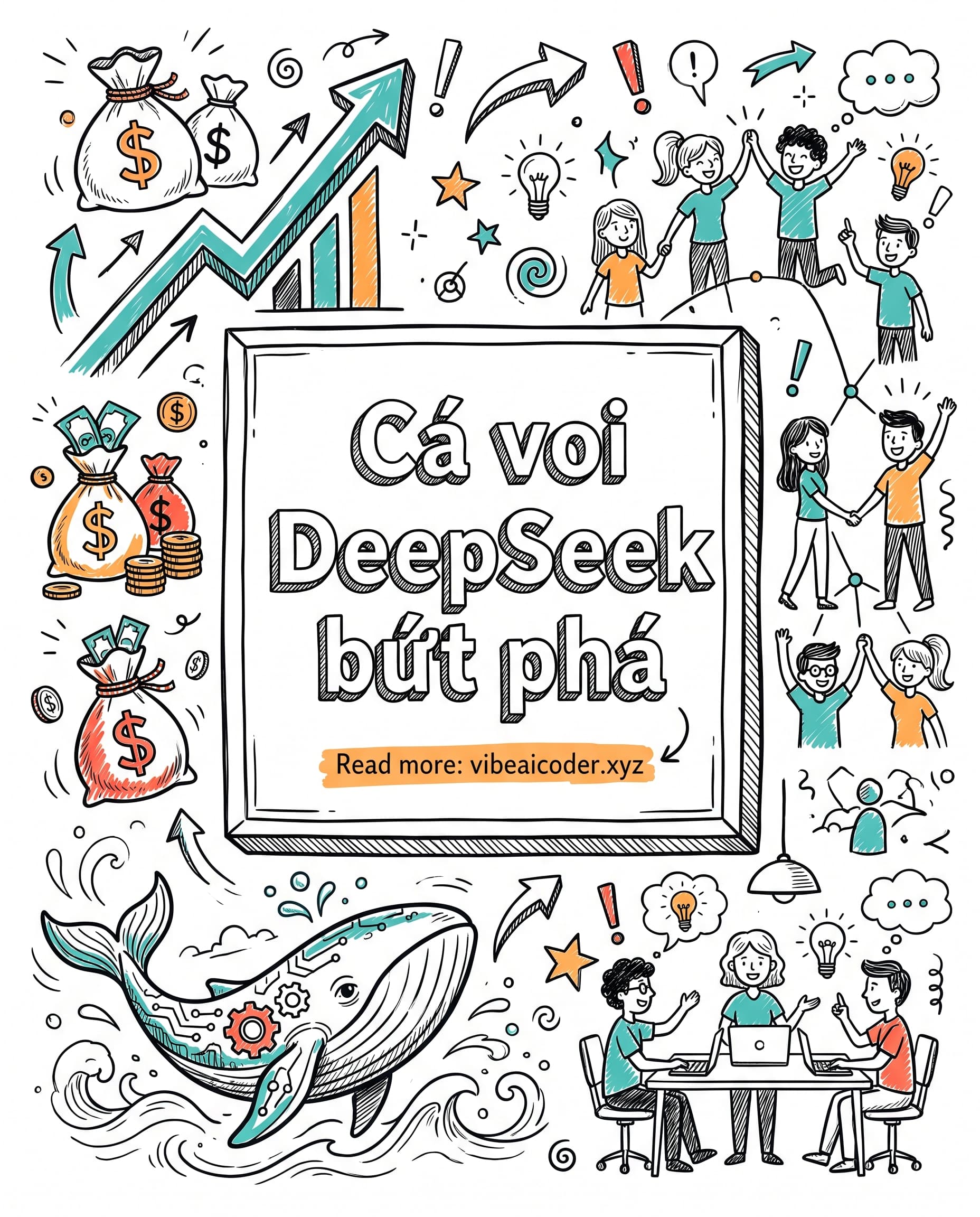 🐋 DeepSeek hút 7,4 tỷ USD, định giá vượt 50 tỷ và sắp nhân đôi quân số