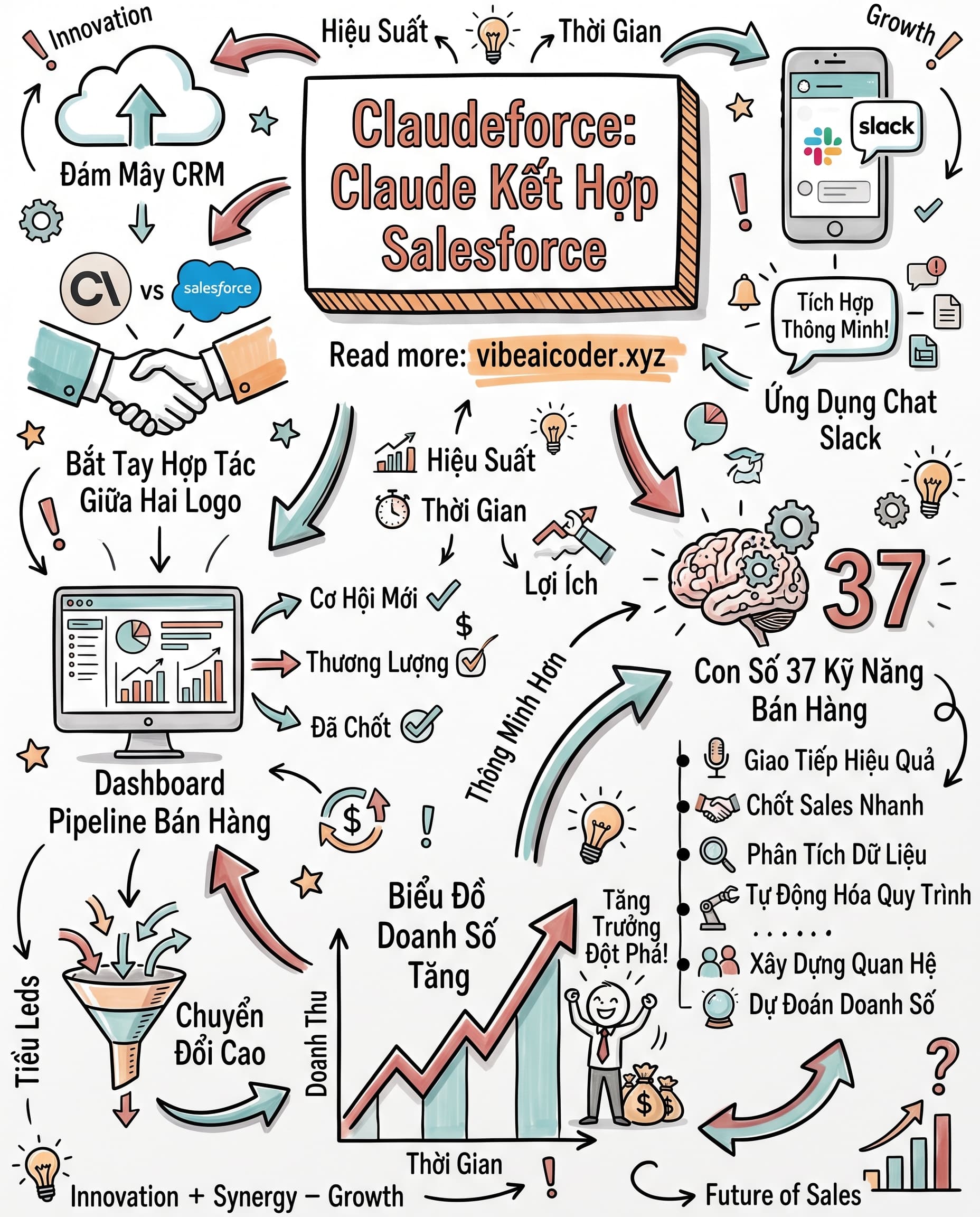 🤝 Claudeforce ra mắt: Claude chui thẳng vào Salesforce, CRM số 1 thế giới