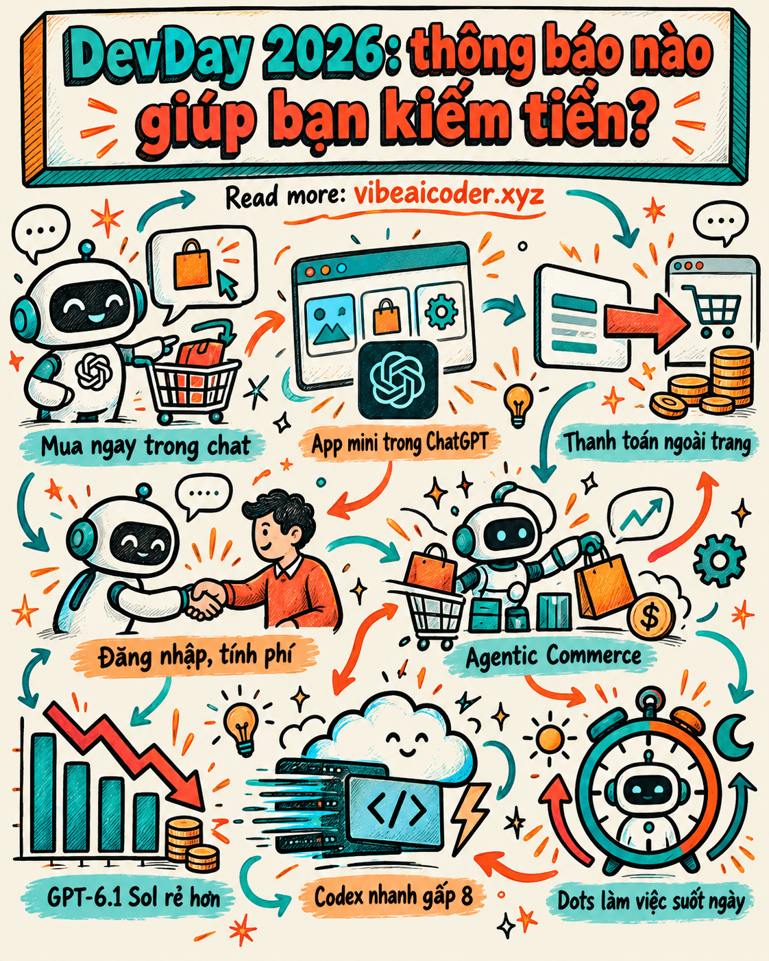 OpenAI DevDay 2026: thông báo nào thực sự giúp bạn kiếm tiền từ AI?