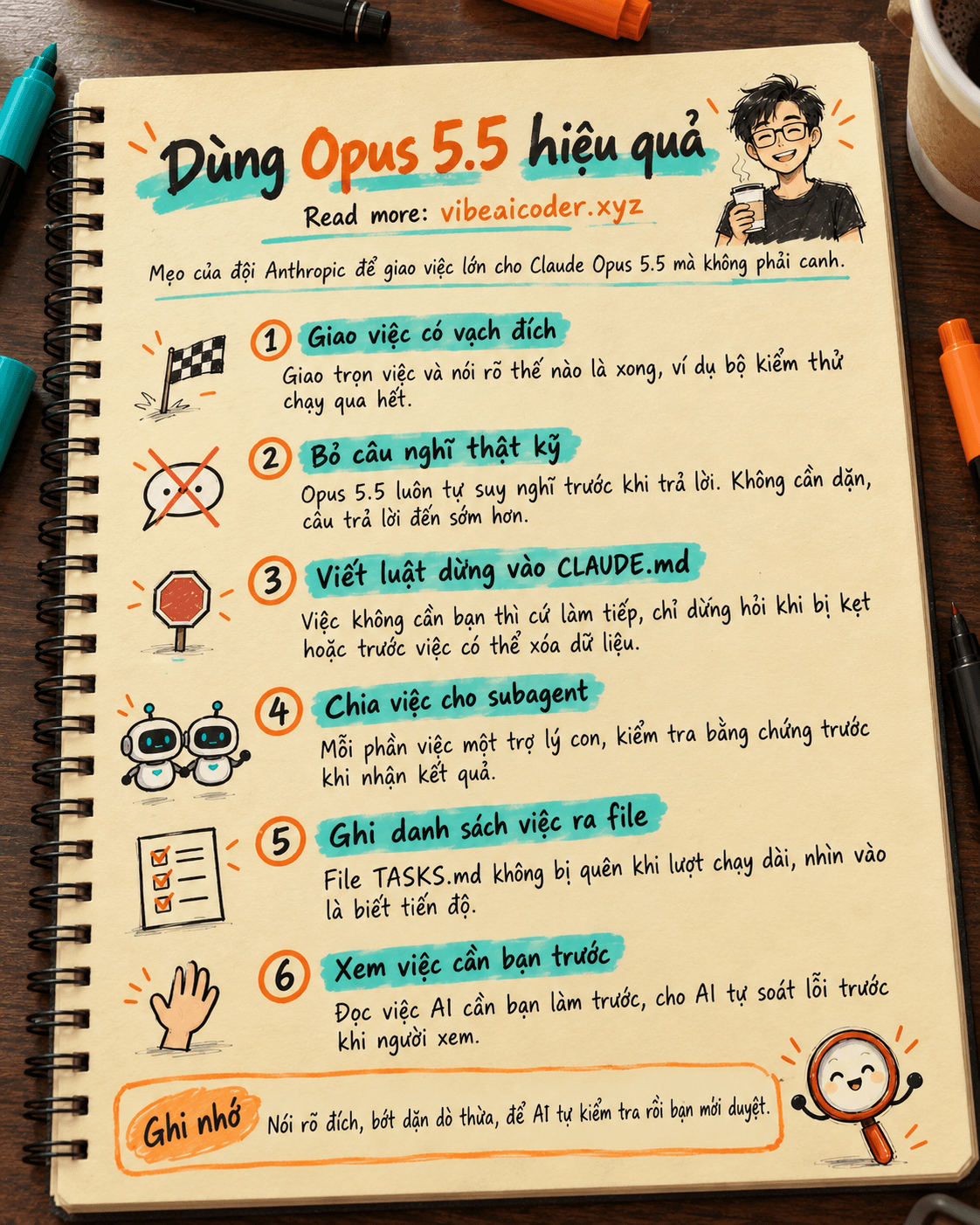 🎯 Dùng Claude Opus 5.5 để giao việc lớn mà không phải canh: 9 mẹo từ đội Anthropic