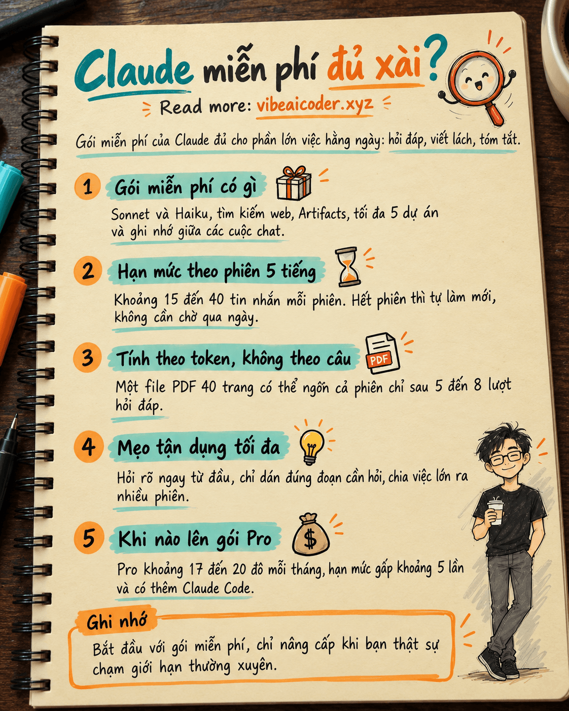 Dùng Claude Miễn Phí Có Đủ Xài Không? Giới Hạn Thật Và Cách Tận Dụng Tối Đa (2026)