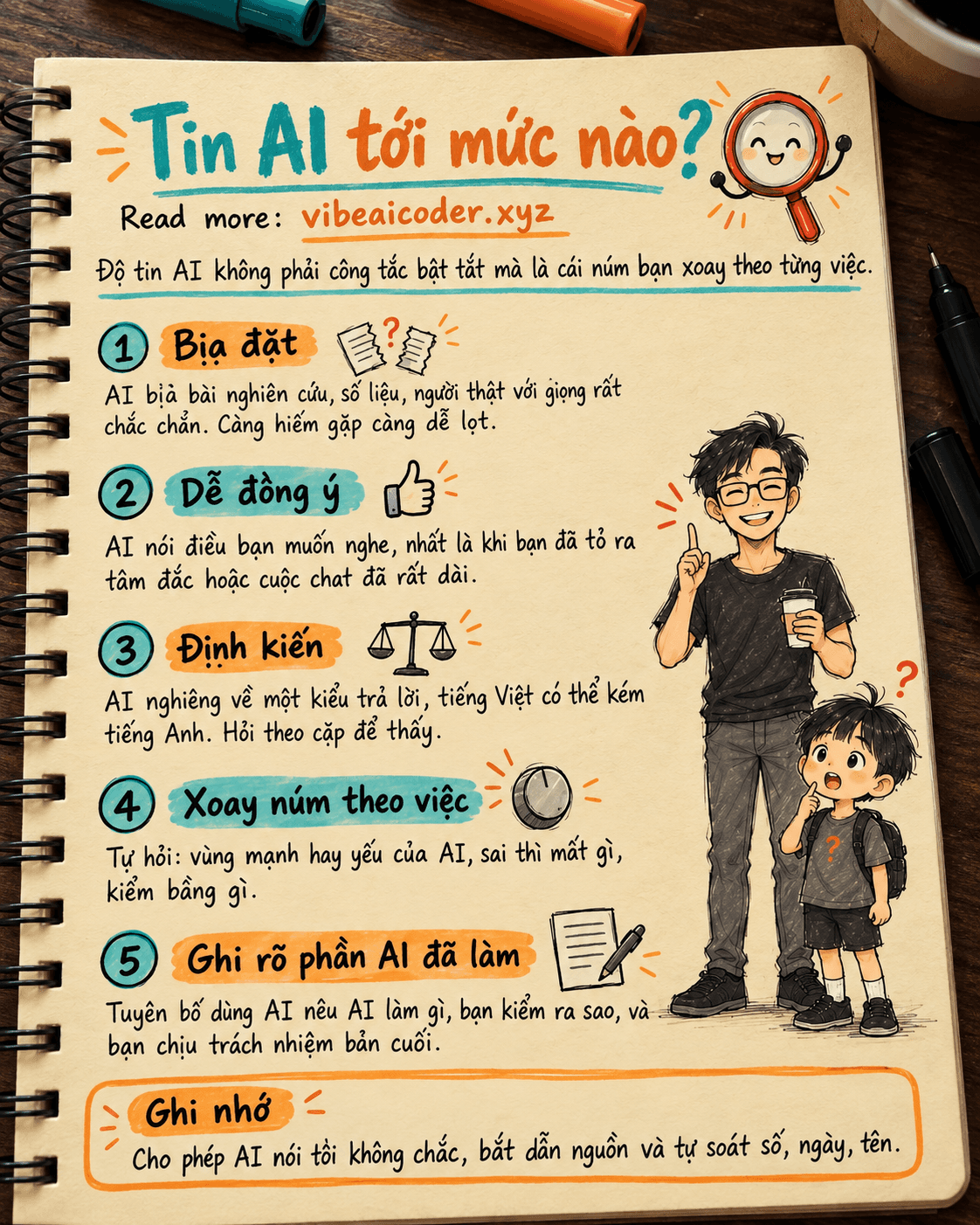 🎚️ Tin AI tới mức nào: ba kiểu sai cần biết và cách ghi rõ phần AI đã làm
