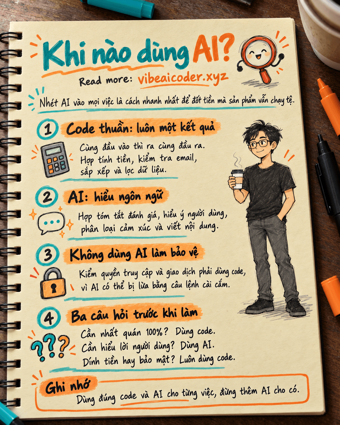 🤖 Khi Nào Dùng AI, Khi Nào Dùng Code Thuần Để Không Mất Tiền Oan