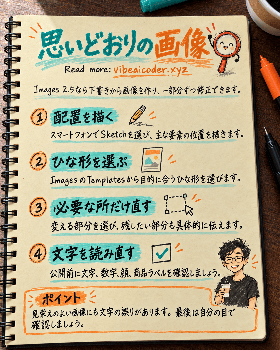 ChatGPT Images 2.5: 下書きから画像を作り、狙った場所を修正する方法