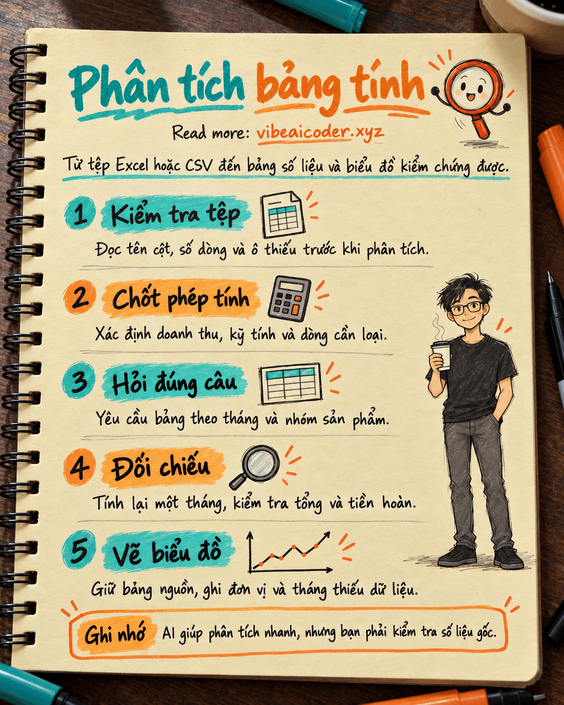 📊 Dùng ChatGPT phân tích Excel hoặc CSV để tạo báo cáo và biểu đồ đáng tin