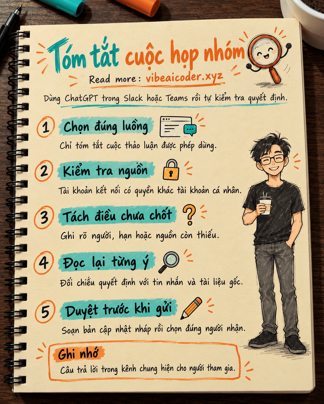 Dùng ChatGPT Work trong Slack và Teams để tóm tắt thảo luận có kiểm soát
