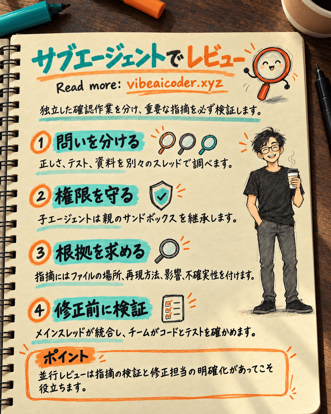少人数チームでCodex Subagentsを使ってコードレビューを分担する方法