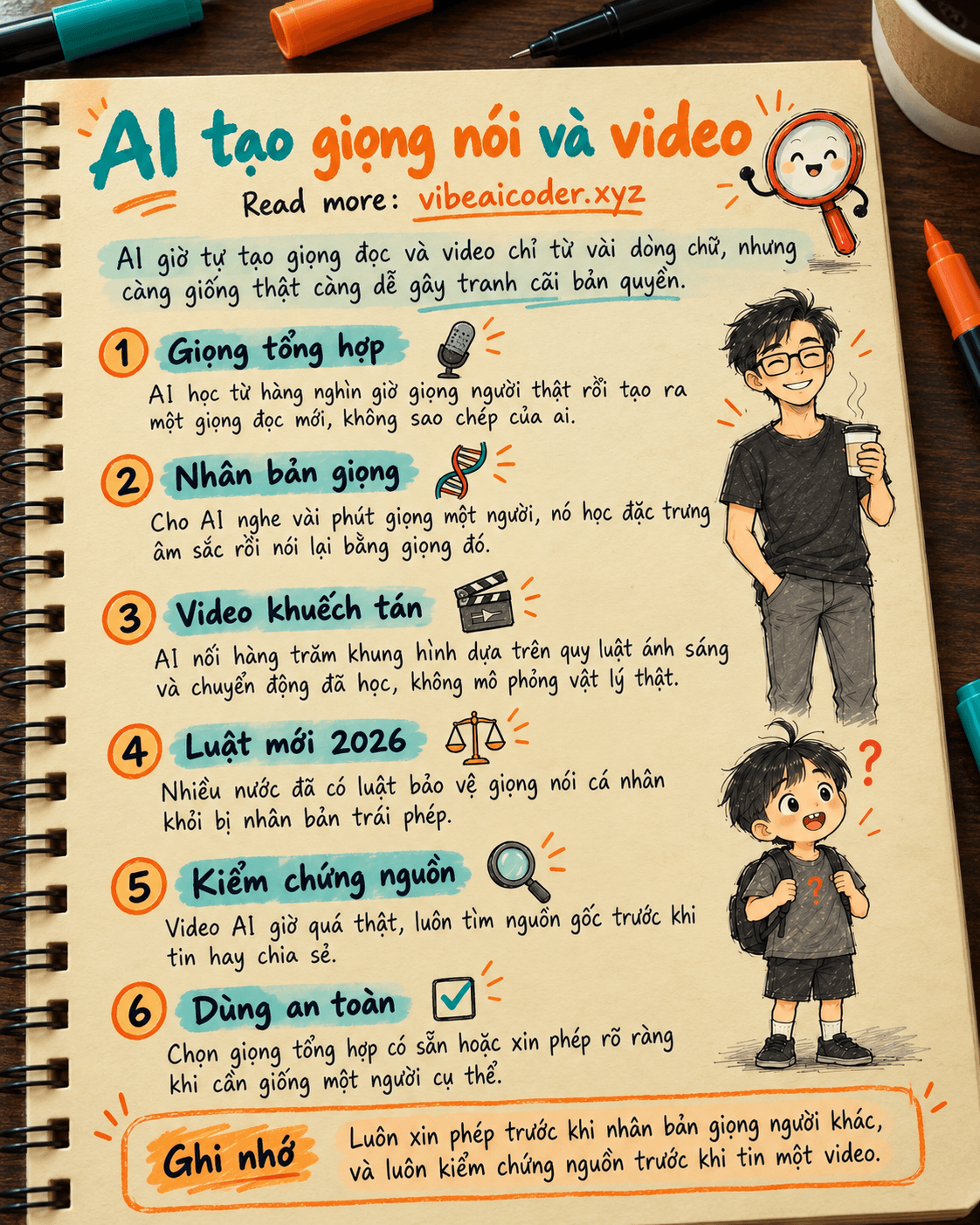 AI tạo giọng nói và video hoạt động thế nào, giới hạn và rủi ro bản quyền bạn nên biết