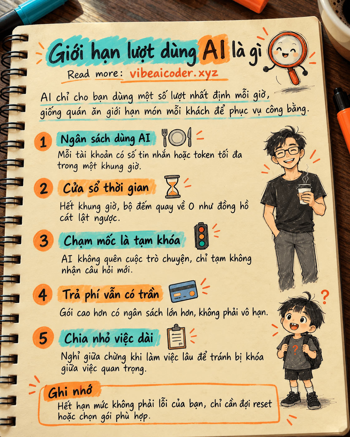 ⏳ Giới hạn lượt dùng (rate limit, quota) của AI là gì? Vì sao dùng nhiều lại bị tạm dừng