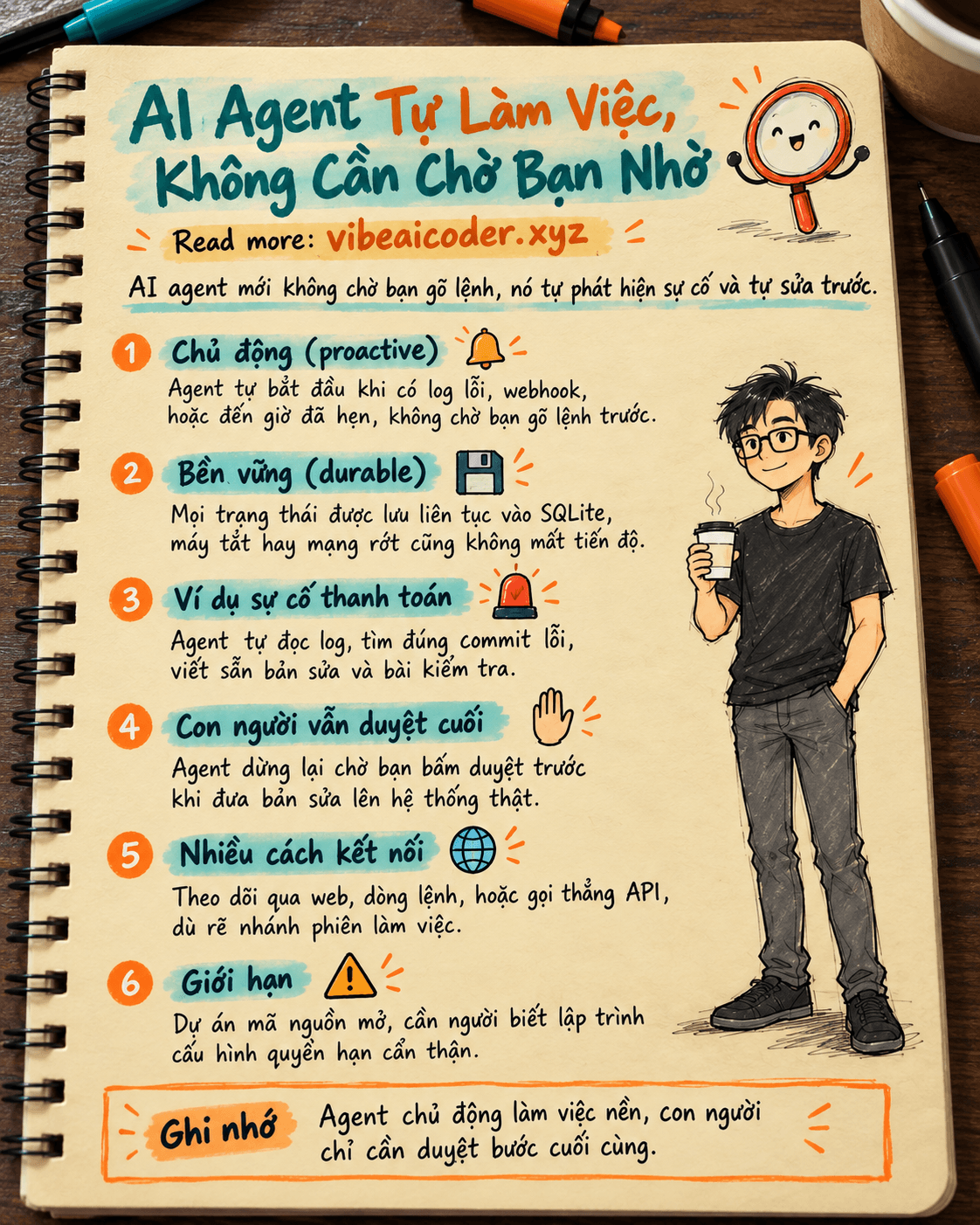 AI agent giờ không chờ bạn ra lệnh nữa, nó tự làm việc rồi mới báo lại