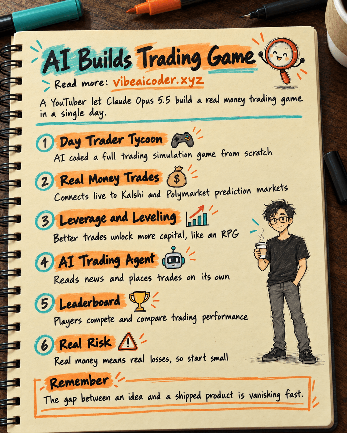Claude Opus 5.5 Codes a Real Money Trading Game in One Day