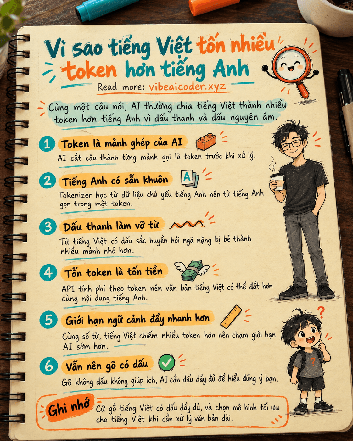 🧩 Vì sao gõ tiếng Việt tốn nhiều token hơn tiếng Anh?