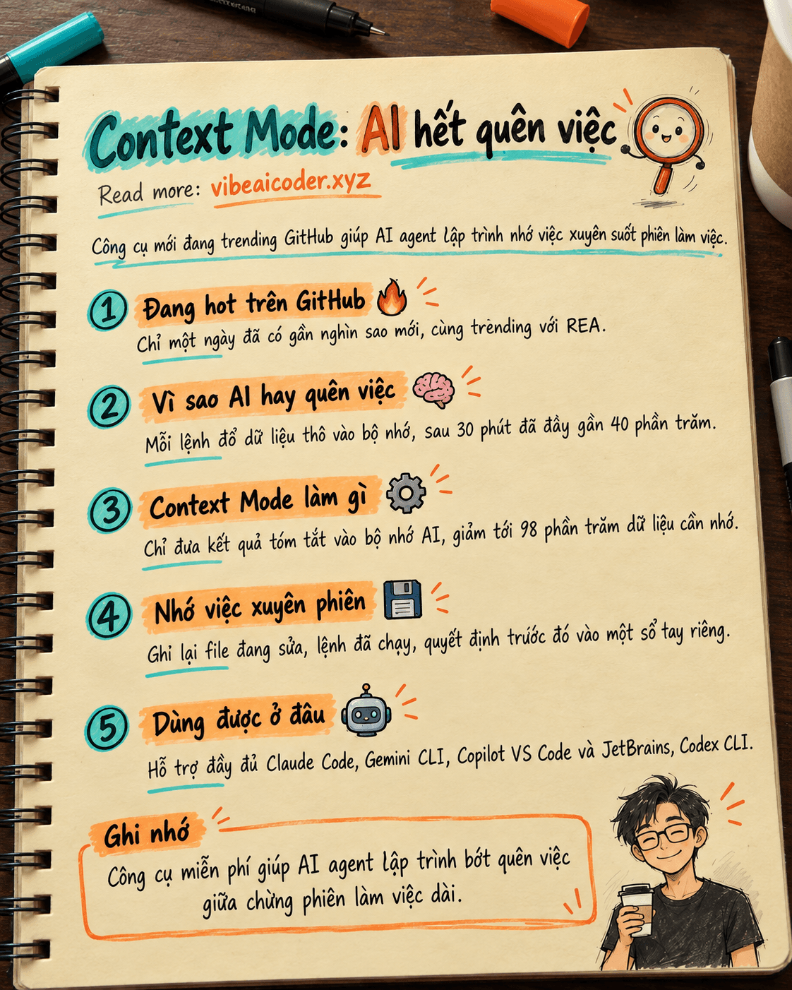 Context Mode: AI hết quên việc, công cụ mới đang gây sốt GitHub