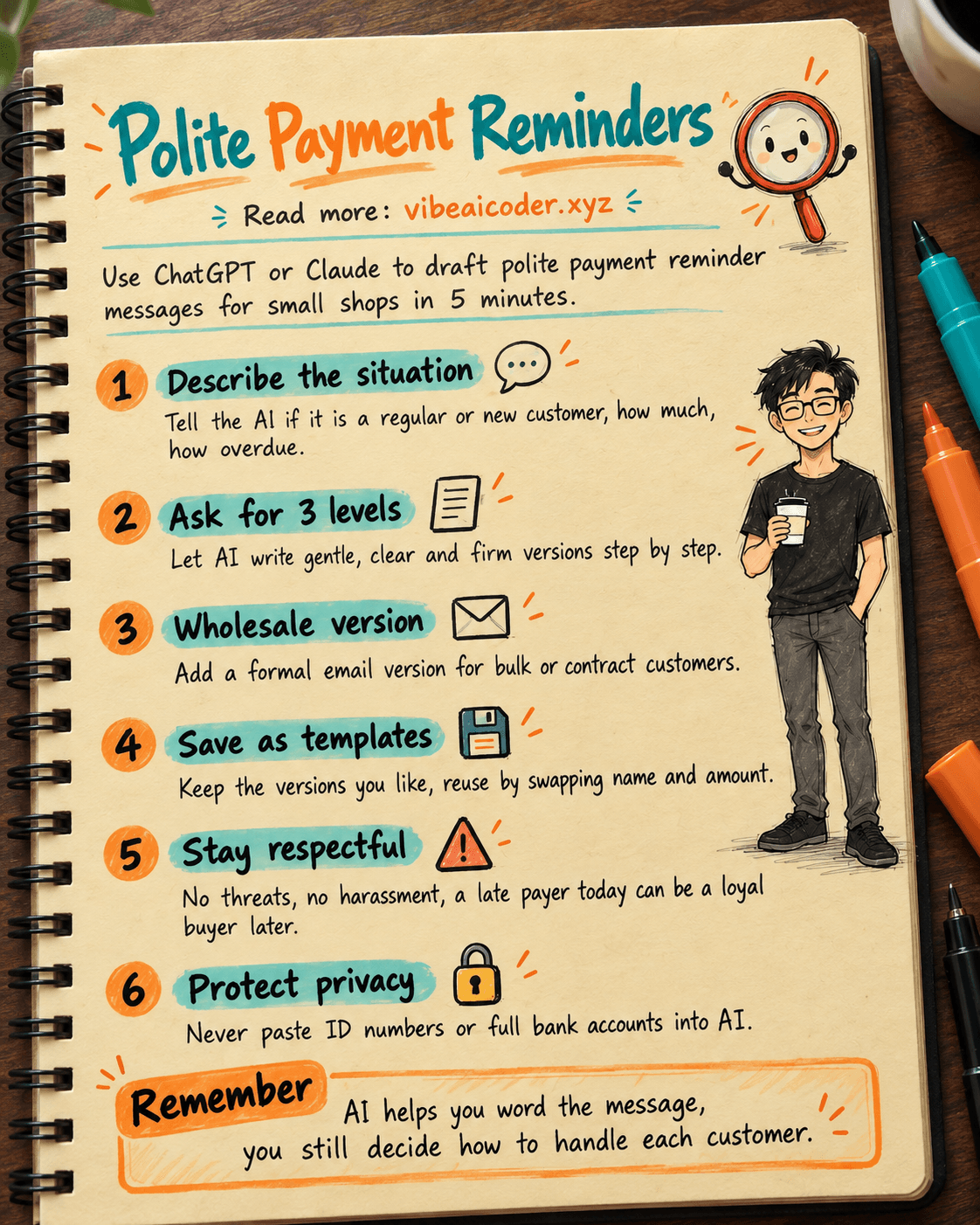 Use ChatGPT or Claude to Write Polite Payment Reminder Messages in 5 Minutes
