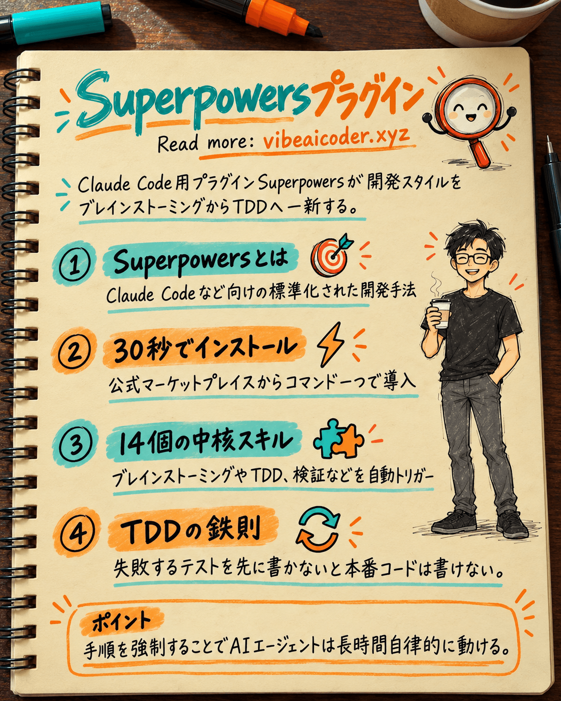 Claude Code用プラグインSuperpowers、開発スタイルを一新する