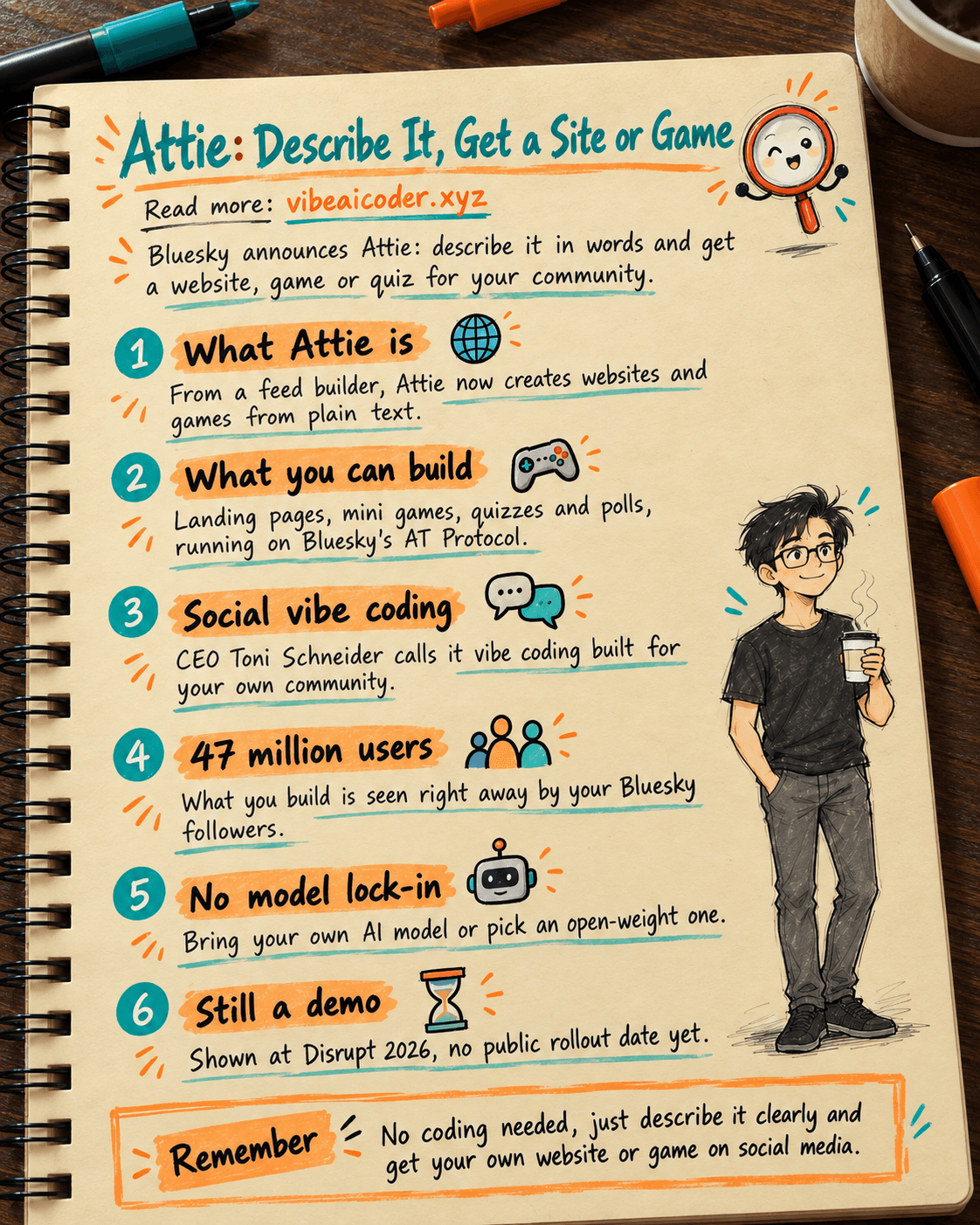 Bluesky Launches Attie: Describe It, Get a Website or Game Instantly