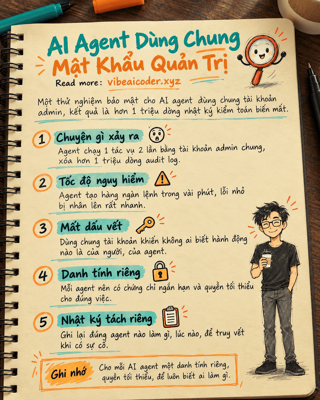 AI Agent Dùng Chung Mật Khẩu Quản Trị Xóa Sạch Hơn Một Triệu Dòng Nhật Ký
