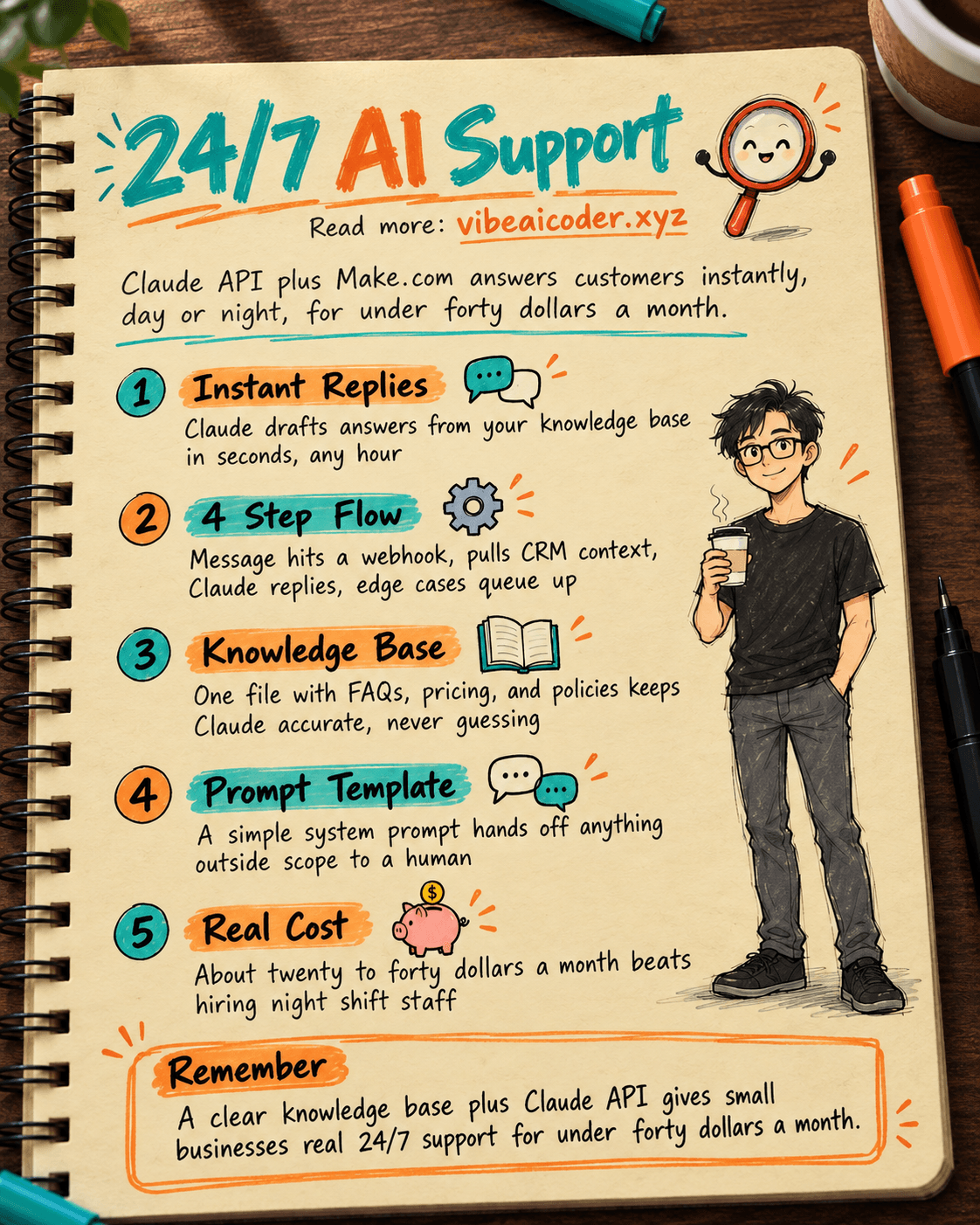 🤖 How to Build 24/7 Automated Customer Support With Claude API, No Night Staff Needed