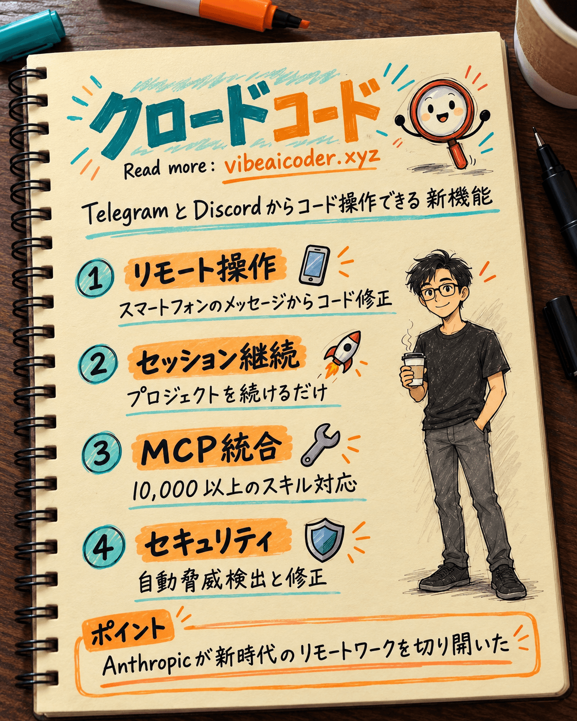 📱 カフェからでもコード操作できる?Claude Code Channelsが正式ローンチ!