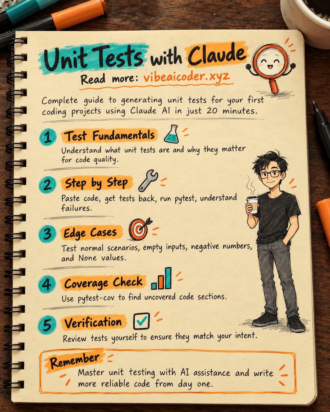 Write Unit Tests with Claude: Complete Guide for Your First Project in 20 Minutes
