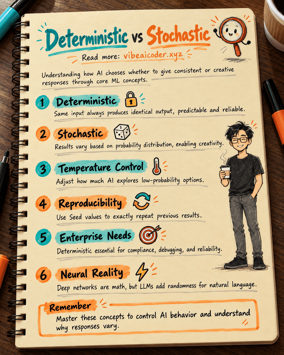 Deterministic vs Stochastic in AI: Two Concepts That Define How AI Answers You
